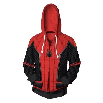  Spider Hooded Zipper Sweatshirt