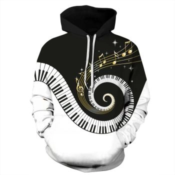 Note print casual sweatshirt