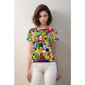 Colorful Arachnid: Vibrant Spider-man Tee Reflecting Spidey&#039;s Vibrant World