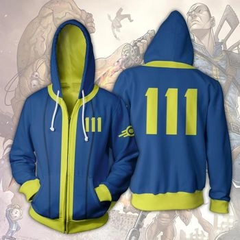 Raser series printed zipper cardigan hooded sweatshirt