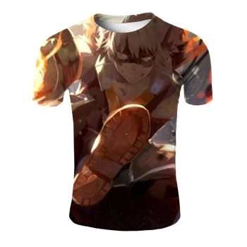 Anime character design round neck T-shirt 