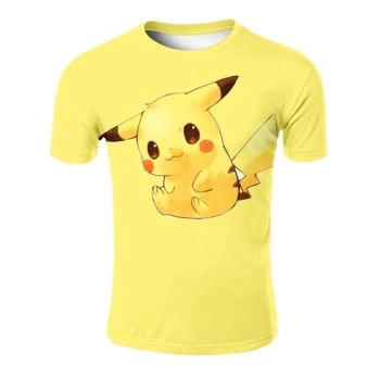 The new Pikachu pattern printed T-shirt
