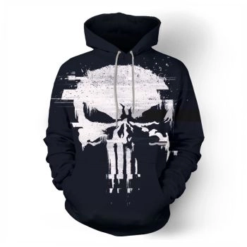  Summer new skull head series printed sweatshirt