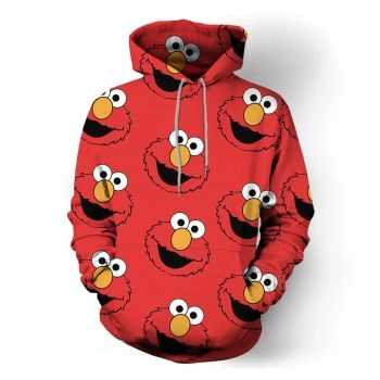  Men's and women's casual hooded pocket 3D print sweatshirt