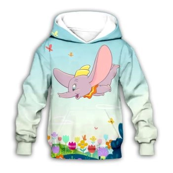 Classical And Elegance Blue Elephant Pattern Animals Hoodie
