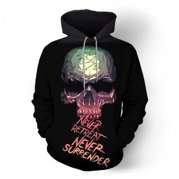  Skull series couple print sweatshirt
