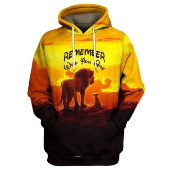 Popular And Vintage Orange Lion Pattern Animals Hoodie