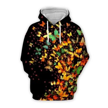 Precious Colorful Butterfly Pattern Animals Hoodie