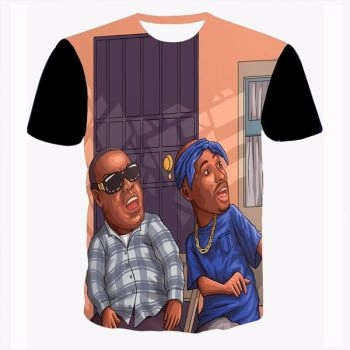  Printed funny duo fashion T-shirt