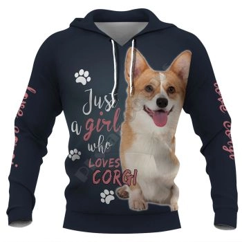 Generous And Beautiful Blue Dog Pattern Animals Hoodie