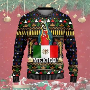 Christmas Mexico Maria von Guadalupe Ugly Sweater