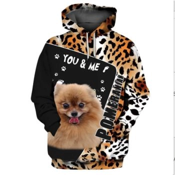 Generous And Beautiful Black Brown Dog Pattern Animals Hoodie