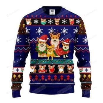 Corgi Cute Noel Mc Ugly Christmas Sweater, All Over Print Sweatshirt