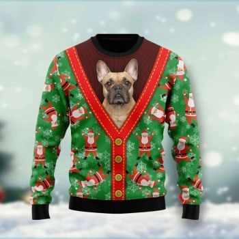 Bulldog Ugly Christmas Sweater
