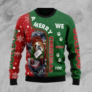 Bulldog Ugly Christmas Sweater,Christmas Ugly Sweater