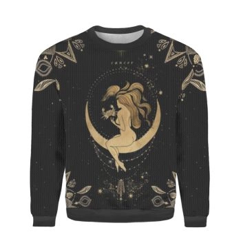 Cancer Golden Zodiac Ugly Christmas Sweater