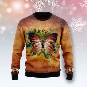 Butterfly Vintage Ugly Christmas Sweater