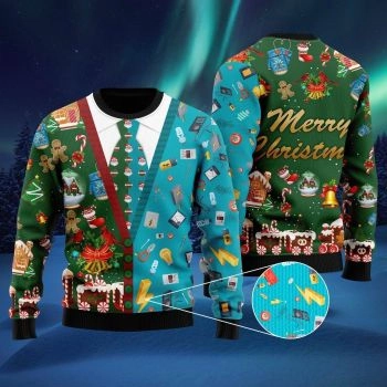 Lineman Ugly Christmas On Christmas Holiday Ugly Christmas Sweater,Christmas Ugly Sweater