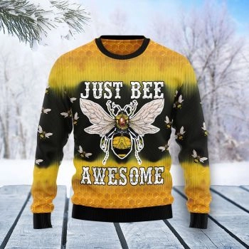 Bee Tie Dye Ugly Christmas Sweater