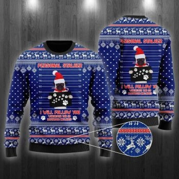 Pug Dog As Santa Claus Personal Stalker Ugly Christmas Sweater,Christmas Ugly Sweater
