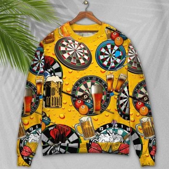Dart And Beer Love Life Stle Ugly Christmas Sweater