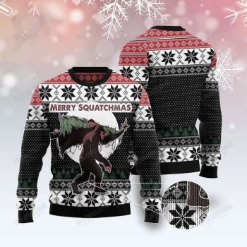 Funny Bigfoot Ugly Christmas Sweater, Christmas 3D Sweatshirt