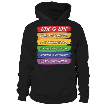 Love Is Love LGBT Sayings Hoodies