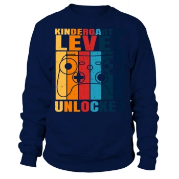 Kindergarten Level Unlocked Back to School Vintage Sweatshirt