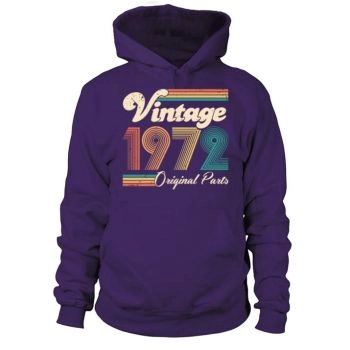 Vintage 1972 50th Birthday Fiftieth Gift Hoodies