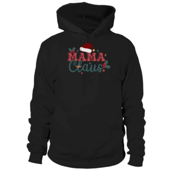 Mama Claus Retro Christmas Mom Gift for Christmas Hoodies