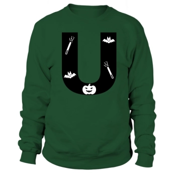 Halloween Alphabet Numbers Clipart U Sweatshirt