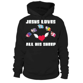 Jesus Loves All His Sheep Hoodies