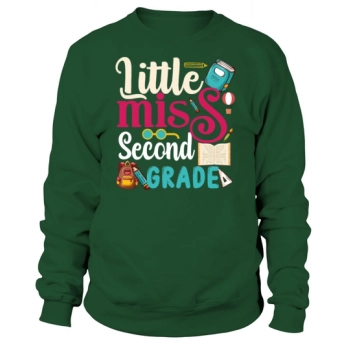 Kids Little Miss Second Grade Back To School Sweatshirt