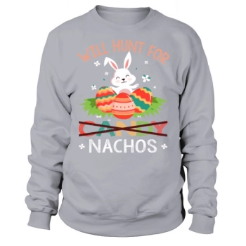 Nachos Kawaii Bunny Easter Sunday Sweatshirt