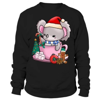 Christmas Hot Drinks Cute Koala Sweatshirt
