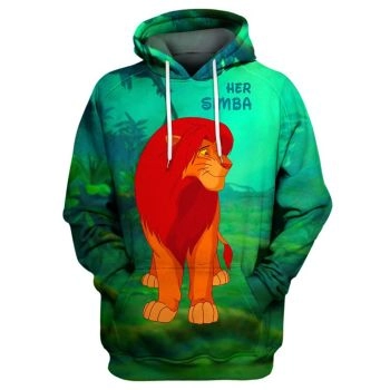 Popular Green Lion Pattern Animals Hoodie