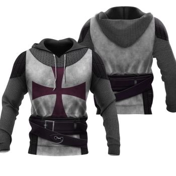 Precious Black Belt Pattern Armor Hoodie
