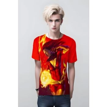 Fashionable Jean Grey White Phoenix Shirt - Embrace the Red Phoenix