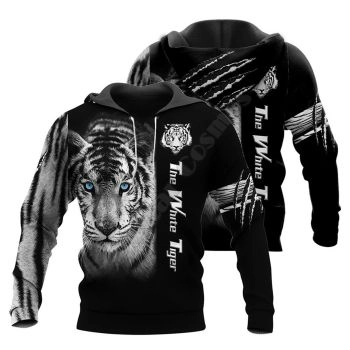 Classical  Black Tiger Pattern Animals Hoodie