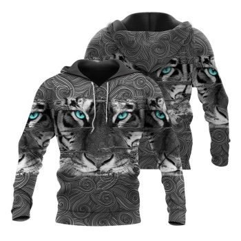 Popular Black   Tiger Pattern Animals Hoodie