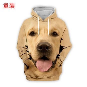 Pretty Brown Dog Pattern Animals Hoodie