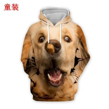 Gorgeous Brown Dog Pattern Animals Hoodie