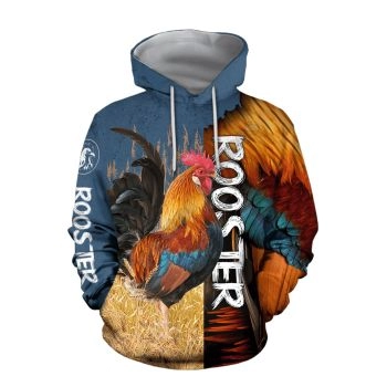  Classical And Elegance Colorful Chicken Pattern Animals Hoodie