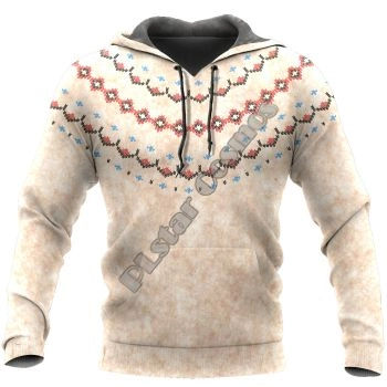 Fashion And Gorgeous Brown Snow Pattern Christmas Hoodie