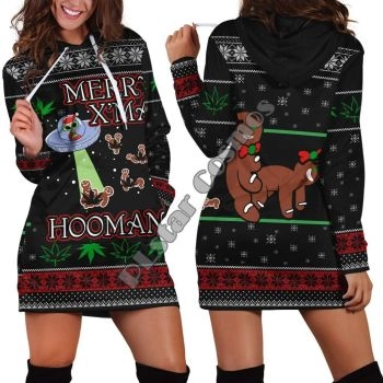Fashion And Gorgeous Black Leaves Pattern Christmas Hoodie