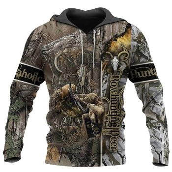 Temperament Brown Deer Pattern Animals Hoodie