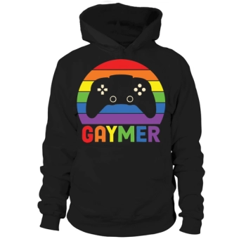 Gaymer LGBT Gamer Rainbow Flag Hoodies