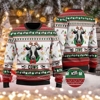 Cows Christmas Wool Sweater