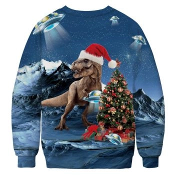 Christmas Dinosaur Ugly Christmas Sweater