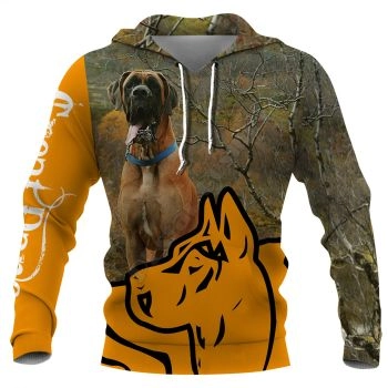 Popular Orange Dog Pattern Animals Hoodie